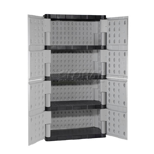 Cabinets Plastic Rubbermaid 7083 Plastic Storage Cabinet Full