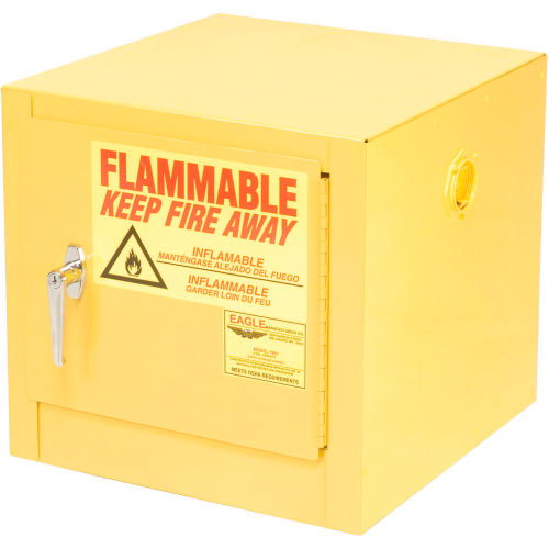 Flammable Osha Cabinets Cabinets Flammable Eagle Compact Flammable Cabinet Manual Close Door 2 Gallon 260810 Globalindustrial Com