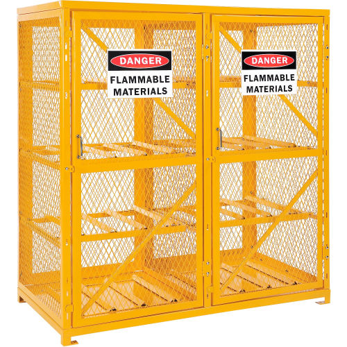 Global Industrial™ Cylinder Storage Cabinet DBL Door, 60