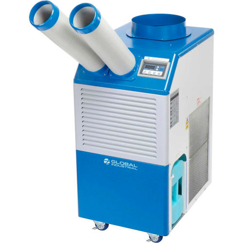 Global Industrial Portable Air Conditioner 2 Ton W Cold Air Nozzles 21 000 Btu 208 230v 292662 Globalindustrial Com