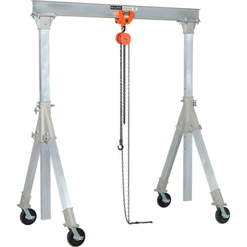 Adjustable Height Aluminum Gantry Crane, 7'8