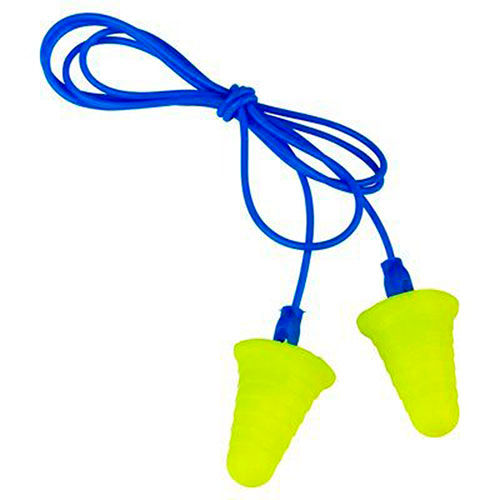 3M E-A-R Push-Ins Earplugs w/ Cord The Yellow Plug 2 Boxes 200 Pairs 