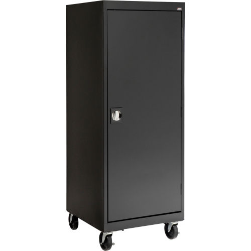 Cabinets Mobile Sandusky Mobile Storage Cabinet Ta3r242460 24x24x66 Black 331272bk Globalindustrial Com