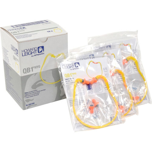 Howard Leight Quiet Band Inner-Aural Banded Earplugs NRR 27 QB1HYG 10-Pairs
