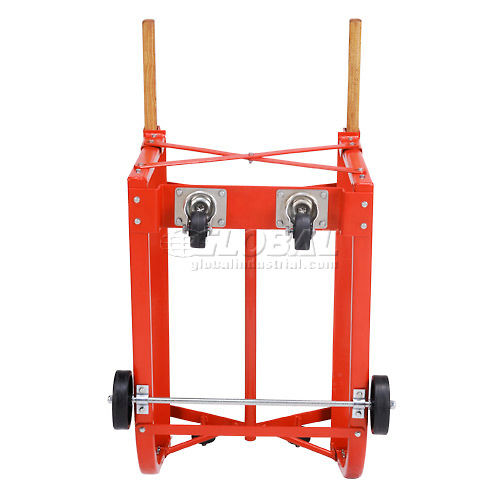 Wood Handles /& Steel Wheels Red Heavy Duty Drum Cradle
