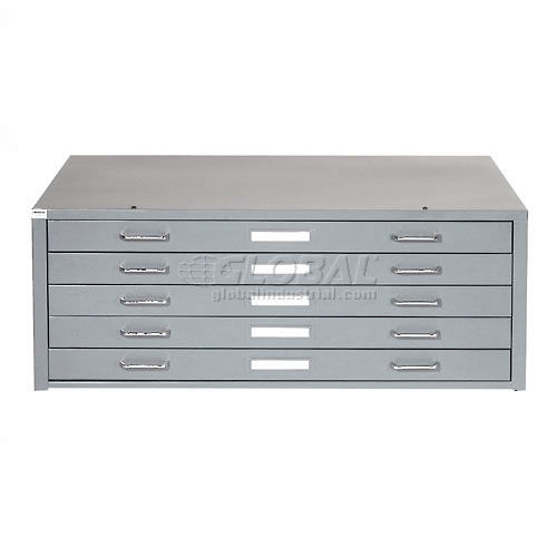 File Cabinets Blue Print Interion Blueprint Flat File Cabinet 5 Drawer 54 W Gray 506827gy Globalindustrial Com