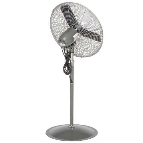 Global Industrial™ Aluminum 24" Industrial Pedestal Fan, Oscillating