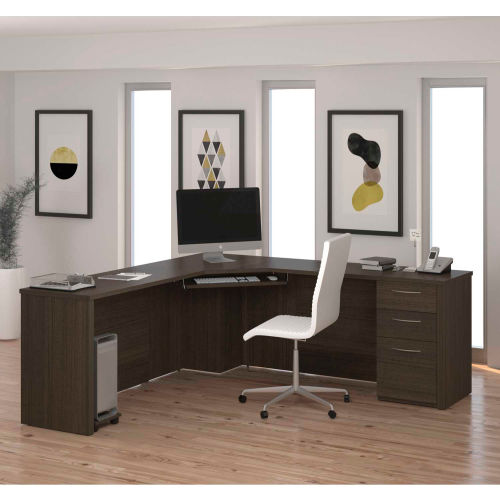 Desks Wood Laminate Office Collections Bestar 174 Corner