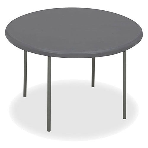 Iceberg Indestructable Too 60 Round Plastic Folding Table Charcoal B2241310 Globalindustrial Com 60 Round Plastic Folding Table, 60 Round Plastic Folding Tables