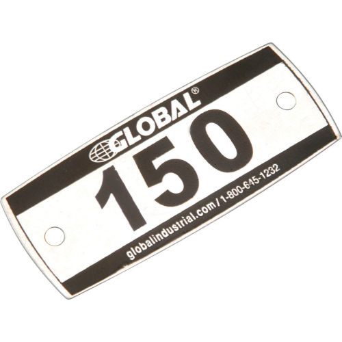 Locker Number Plate Kit W/Rivet Gun Numbered 1-100 