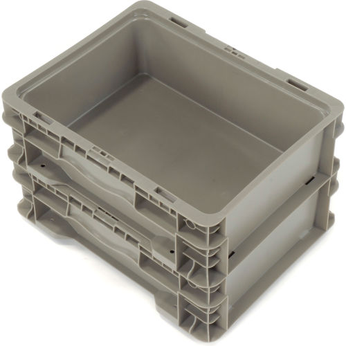 Stackable Solid Container Global Industrial™ Stackable Straight Wall Container, Solid, 12