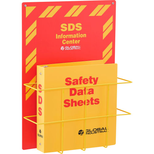 Global Industrial SDS Binder Safety Station 2 Binder