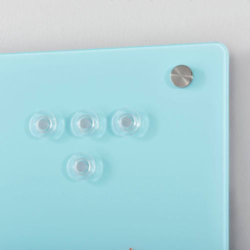 Seafoam 36"W x 24"H Magnetic Glass Dry Erase Board 
