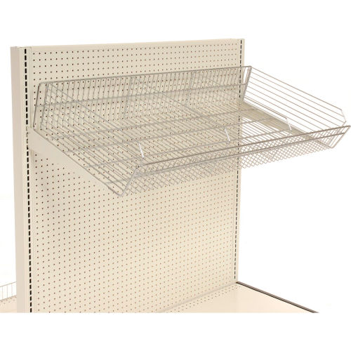 Shelving Gondola Wire Basket With Brackets
