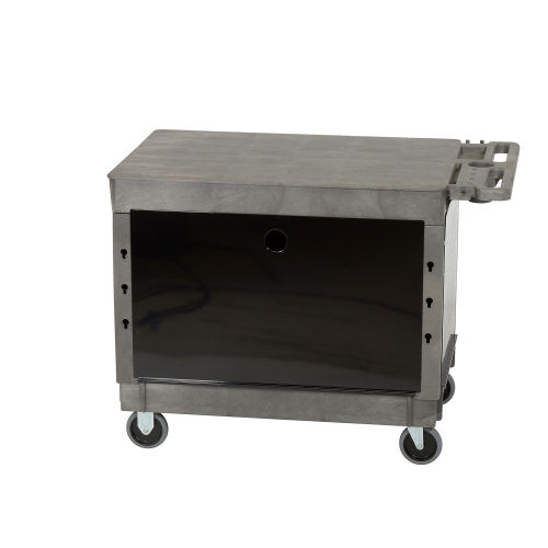 Global Industrial™ Extra Strength Plastic 2 Flat Shelf Maintenance Cart