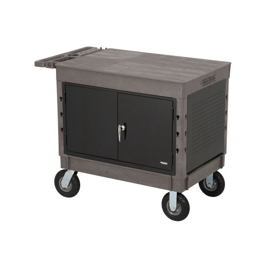 Global Industrial™ Extra Strength Plastic 2 Flat Shelf Maintenance Cart