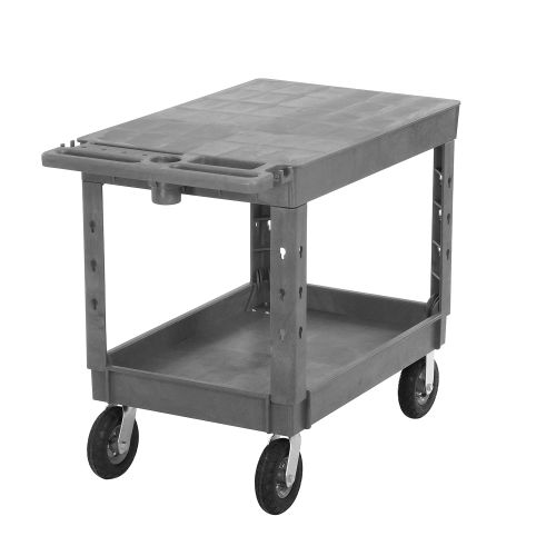Global Industrial™ Industrial Flat Top Utility Cart, 2 Shelf, 44"Lx251