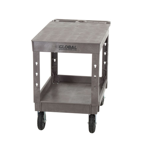 Global Industrial™ Industrial Flat Top Utility Cart, 2 Shelf, 44"Lx251