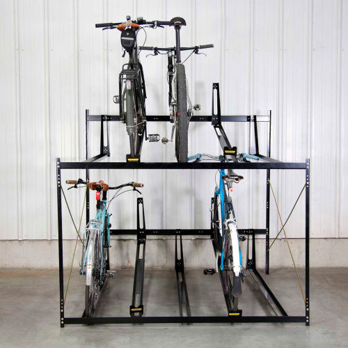 two tier bike storage