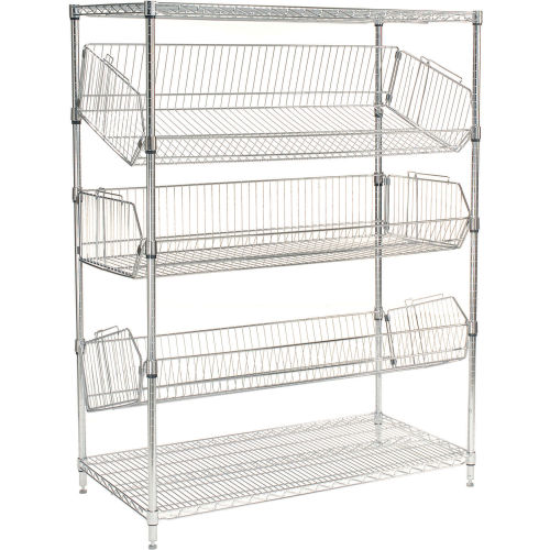 Bulk Rack | Carton Flow Rack | Adjustable Wire Bin Rack - 36