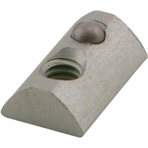 Pack of 10 80/20 3913 Roll-In T-Nut W/Ball Spring, Pack of 10 80/20 3913 Roll-In T-Nut W/Ball Spring,