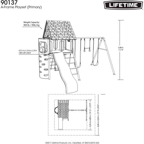 Lifetime A Frame Playset Primary B Globalindustrial Com