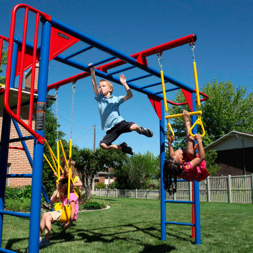 lifetime products monkey bar adventure metal playset with swings
