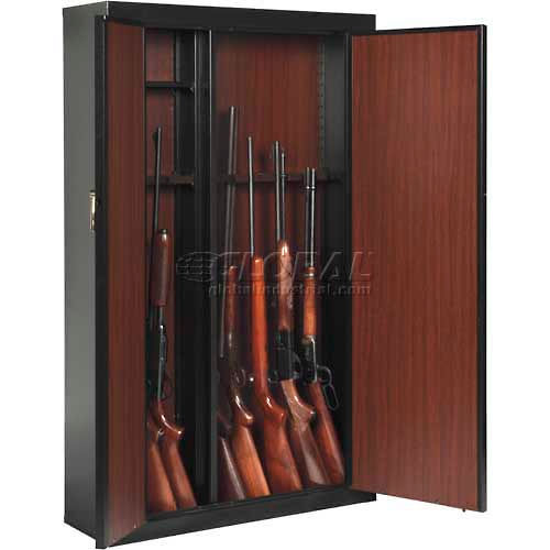 American Furniture Classics Horizontal Gun Display Cabinet Storage Adjustable 