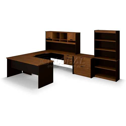 Desks Wood Laminate Office Collections Bestar 174 U Shape