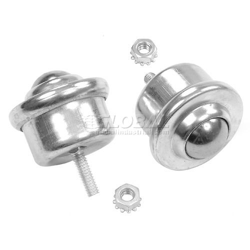 Used Stud Mount Ball Transfer Conveyor Table Ball 1" dia 102106, LOT OF 10 