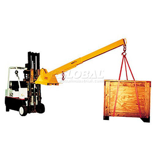 Caldwell Hd Adjustable Pivoting Forklift Jib Boom Crane Pb 80s 8000 Lb Cap 984917 Globalindustrial Com