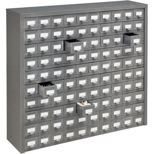 Cabinets Drawer Global Industrial Steel Storage Drawer Cabinet 100 Drawers 36 W X 9 D X 34 1 2 H 986102 Globalindustrial Com