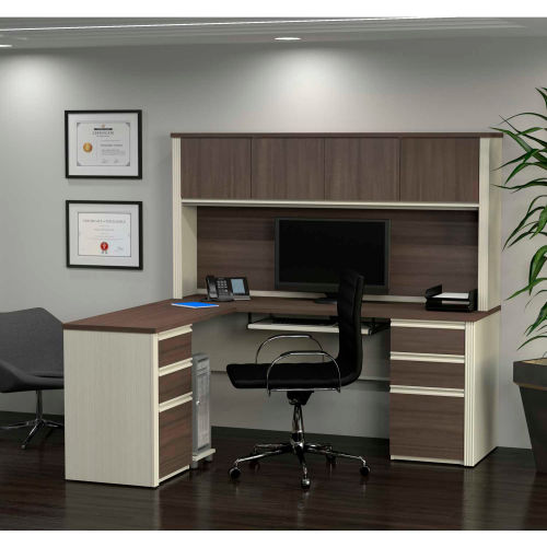 Desks Office Collections Bestar 174 L Shaped Workstation