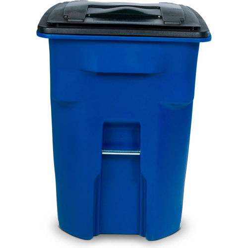 Two Wheel Trash Can blue Lid Kit For 96 Gal