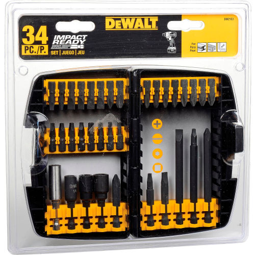 NEW DEWALT DW2153 Impact Ready Accessory Set 34-Piece