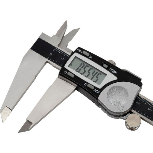Fowler Full Warranty Stainless Steel Frame Absolute Economy Digital Caliper 0.930 Internal Jaw Length 0.125 Jaw Thickness 0-12/300 mm Measuring Range 2.40 External Jaw Length 54-100-112-2