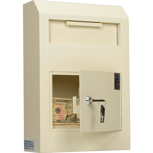 Drop Box Safe Wall-Mount Locking Bulky Item Secure Cash Key Mailbox Receiver New