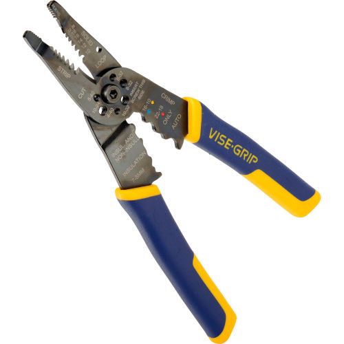 Details about   Irwin Vise-Grip Wire Stripper Crimper Cutter 8 Inch Electrical New 