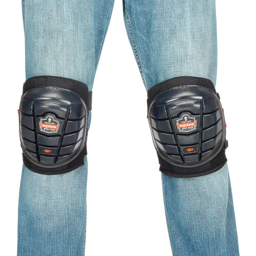Ergodyne Proflex 357 Short Cap Lightweight Gel Knee Pads Black