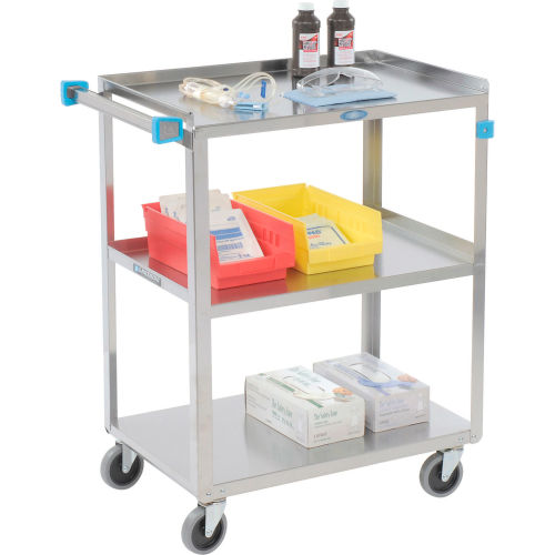 Stainless Steel Utility Cart, Lakeside Carts And Shelving