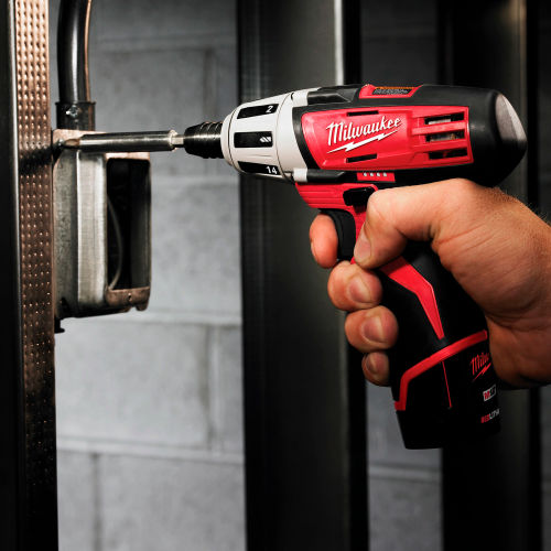 Milwaukee 2401-22 12V Li-Ion 1/4" Cordless Drill/Driver for sale online 