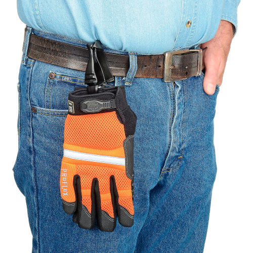 Red Ergodyne Squids 3405 Glove Grabber-Belt Clip
