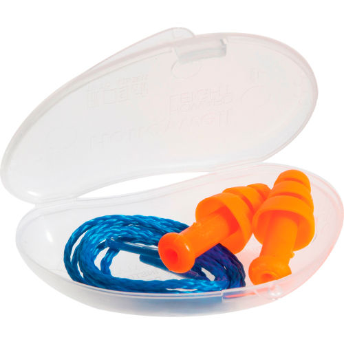 HOWARD LEIGHT SMARTFIT SMF-30 REUSABLE CORDED EAR PLUGS W/ CARRY CASE 2 PAIR 