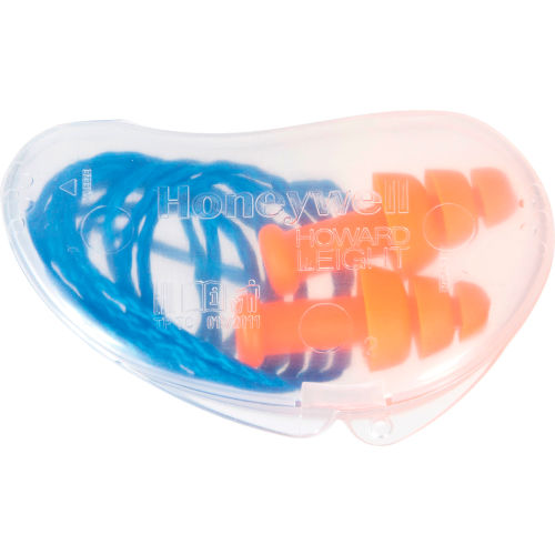 Pack of 100 Orange with Blue Chord 100 Pairs One Size Honeywell SMF-30 Howard Leight SmartFit Reusable Orange Foam Corded Earplugs Pack of 100 Orange with Blue Chord 100 Pairs One Size Honeywell SMF-30 Howard Leight SmartFit Reusable Orange Foam Corded Earplugs