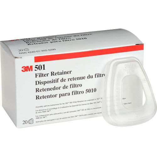 3M 501 Filter Retainer For 3M Reusable Respirators Pack Of 2
