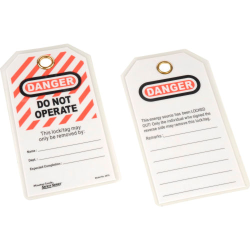 10/pk Do Not Operate Commercial Lockout Tags