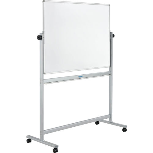 Global Industrial Mobile Reversible Whiteboard 48 X 36 Steel Silver Frame B444997 Globalindustrial Com - Folding Dry Erase Board Wall Mounted Global Industrial Mobile Reversible Whiteboard 48 X 36 Steel Silver Frame B444997 Globalindustrial Com - Folding Dry Erase Board Wall Mounted