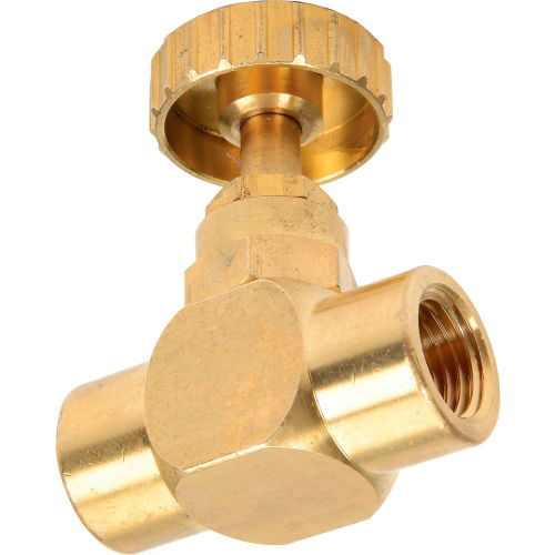 Brass Needle Valve Industrial High Pressure Brass Instrument Needle Control Valve 1//4 NPT 60/° Thread Angle #01
