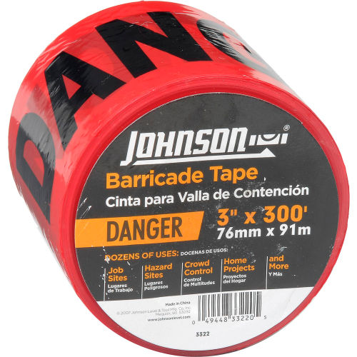 NEW 1 500' x 3" ROLL RED DANGER LIVE WIRE TRENCH CAUTION TAPE CT3RE160 