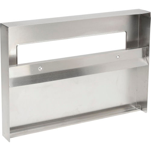Satin Finish Pack of 3 15 3//4 x 2 x 11 Bobrick 221 Stainless Steel Toilet Seat Cover Dispenser